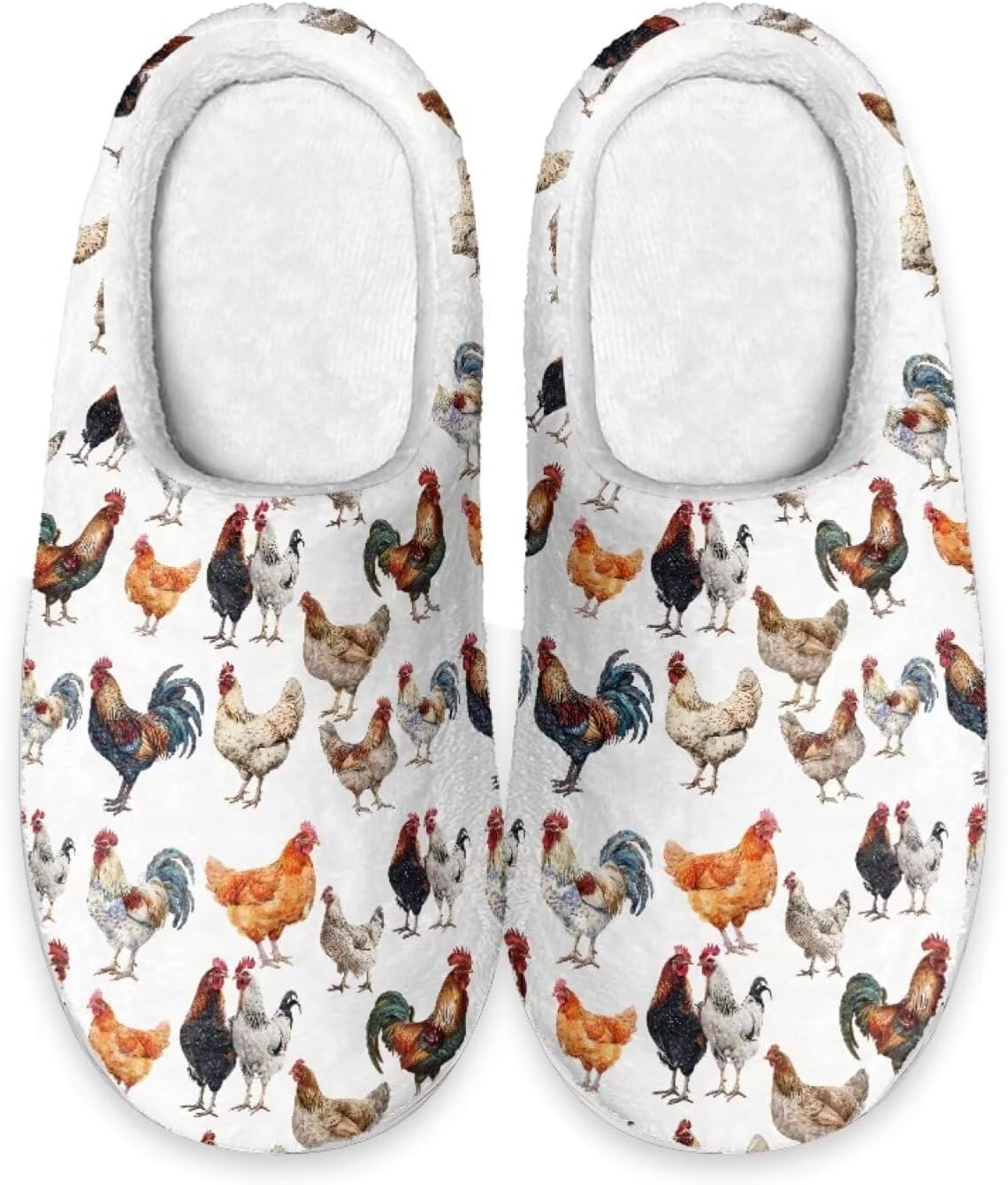 Женские домашние тапочки Forchrinse с милым 3D мопсом, теплые уютные тапочки, мужские домашние туфли, мягкие плюшевые пушистые тапочки для дома и улицы с противоскользящей подошвой, Rooster
Женские домашние тапочки Forchrinse с милым 3D мопсом, теплые уютные тапочки, мужские домашние туфли, мягкие плюшевые пушистые тапочки для дома и улицы с противоскользящей подошвой, Rooster