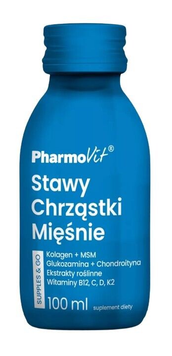 Подготовка к суставам Pharmovit Supples & Go Stawy Chrząstki Mięśnie, 100 мл
Подготовка к суставам Pharmovit Supples & Go Stawy Chrząstki Mięśnie, 100 мл