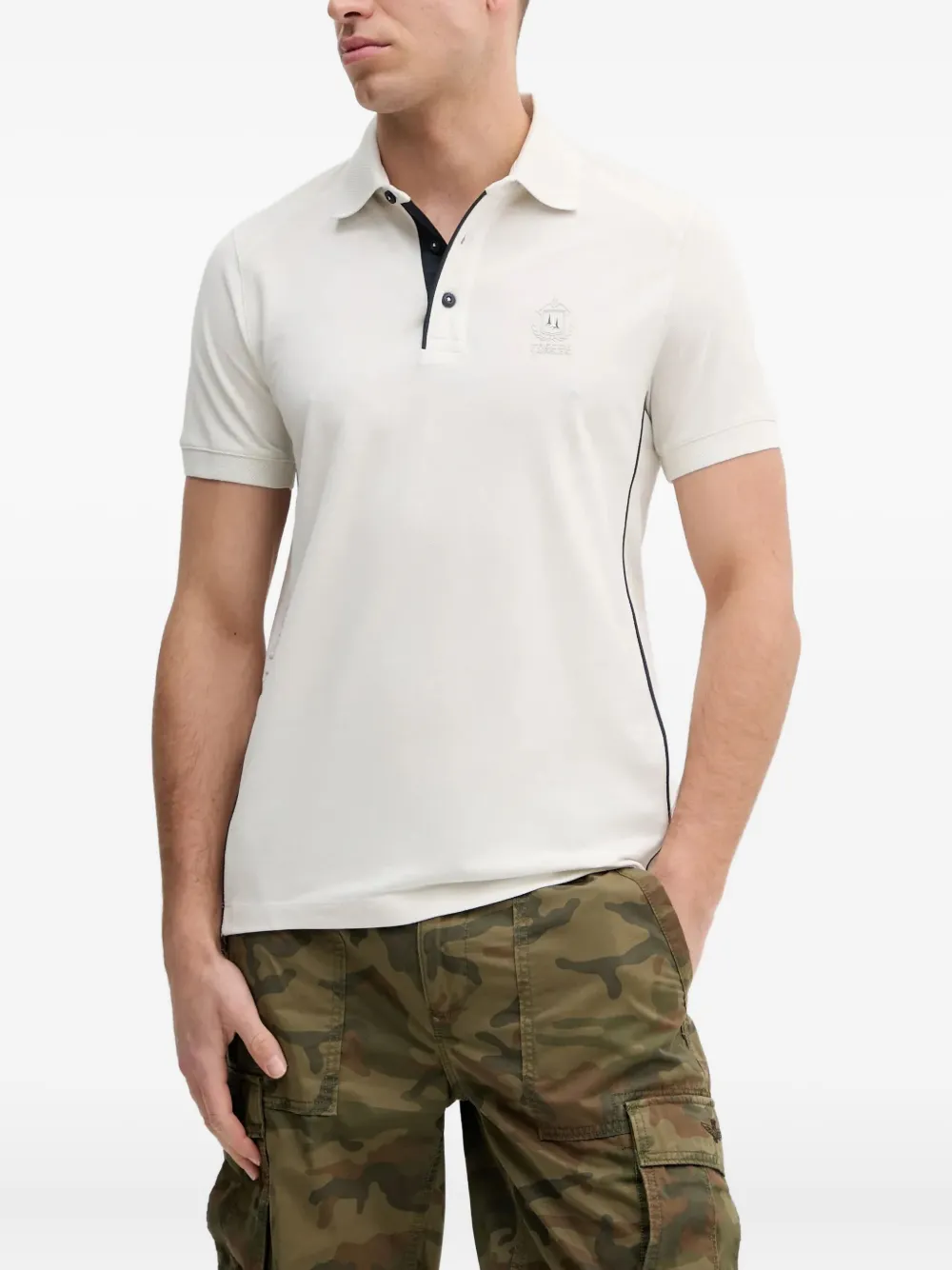 Рубашка поло с вышитым логотипом Aeronautica Militare, белый
Рубашка поло с вышитым логотипом Aeronautica Militare, белый