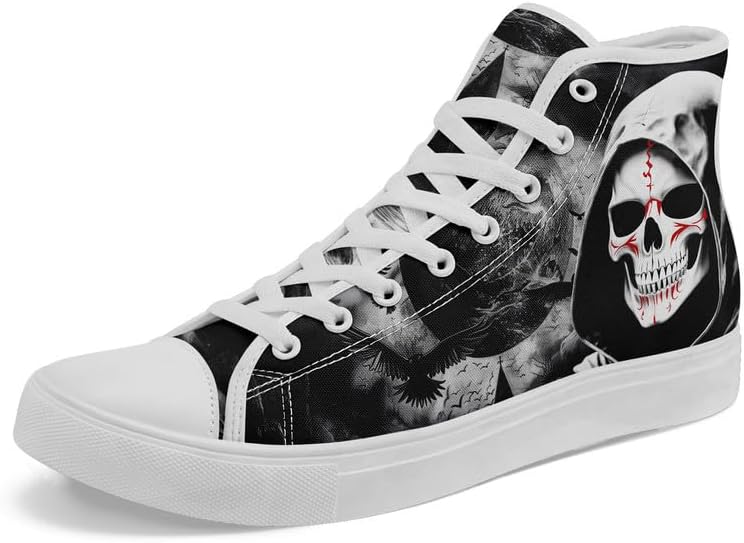 Крутые кастомные унисекс кеды с черепом для женщин, стильный дизайн, черные холщовые туфли, классические кроссовки на шнуровке, модная уличная обувь Coolcustomize
Крутые кастомные унисекс кеды с черепом для женщин, стильный дизайн, черные холщовые туфли, классические кроссовки на шнуровке, модная уличная обувь Coolcustomize