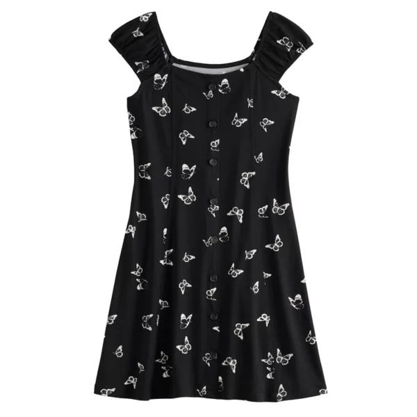 Платье на пуговицах спереди для девочек 6-20 лет, стандартного и большого размера So, цвет black butterfly
Платье на пуговицах спереди для девочек 6-20 лет, стандартного и большого размера So, цвет black butterfly