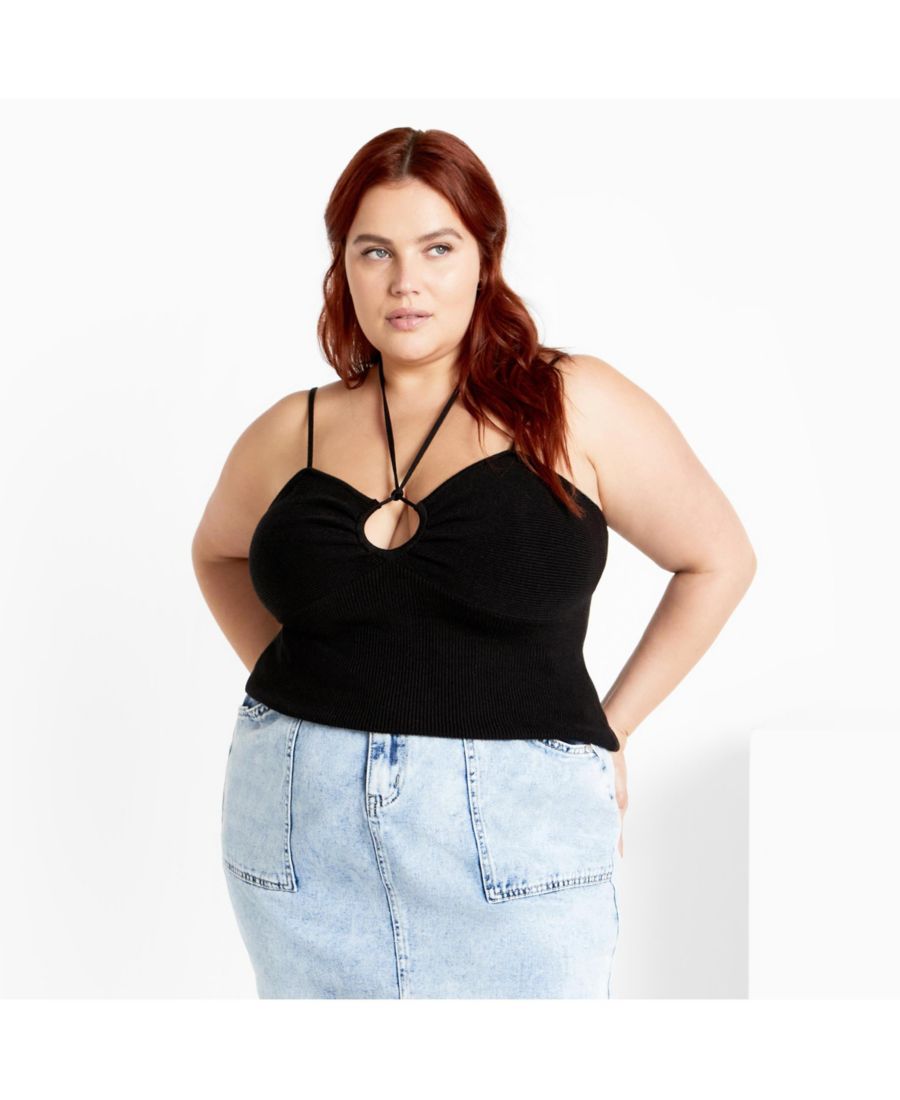 Женский ребристый топ-халтер Jez CITY CHIC, Black
Женский ребристый топ-халтер Jez CITY CHIC, Black