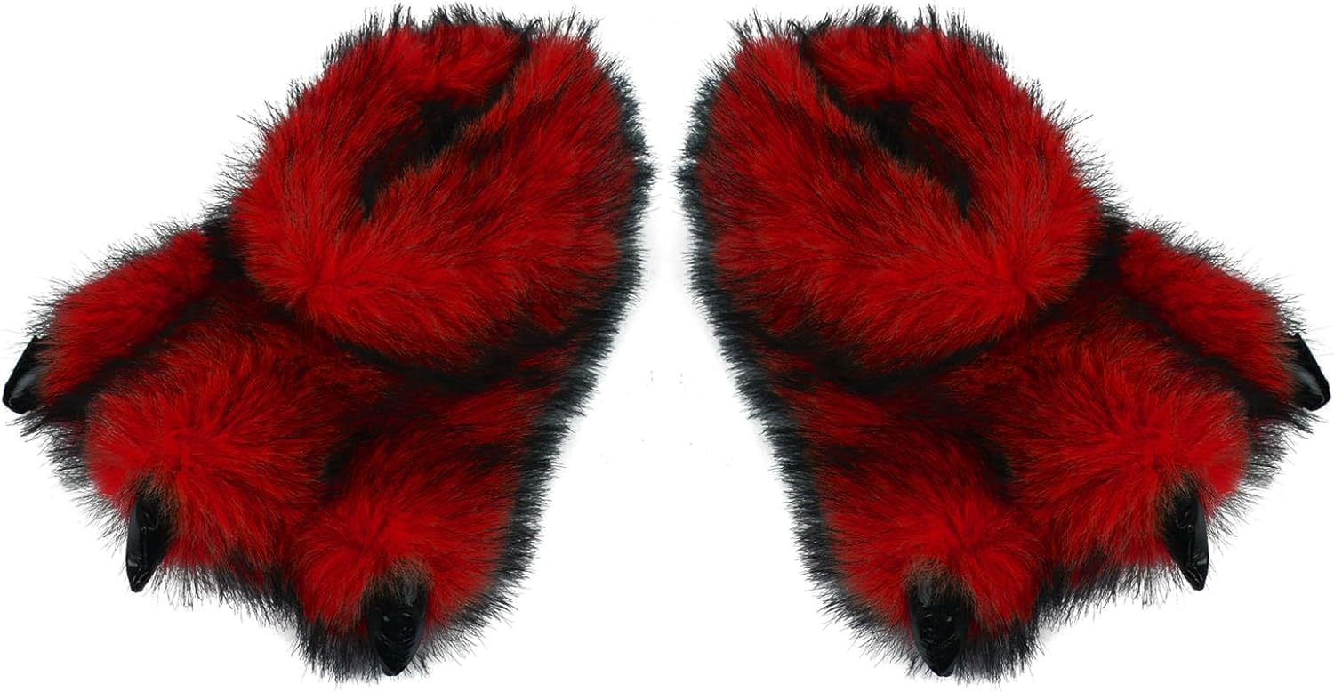 Зимние тапочки с лапками животных, плюшевые, с нескользящей подошвой для взрослых, мужчин и женщин, домашние тапочки Ohmill, красный
Зимние тапочки с лапками животных, плюшевые, с нескользящей подошвой для взрослых, мужчин и женщин, домашние тапочки Ohmill, красный