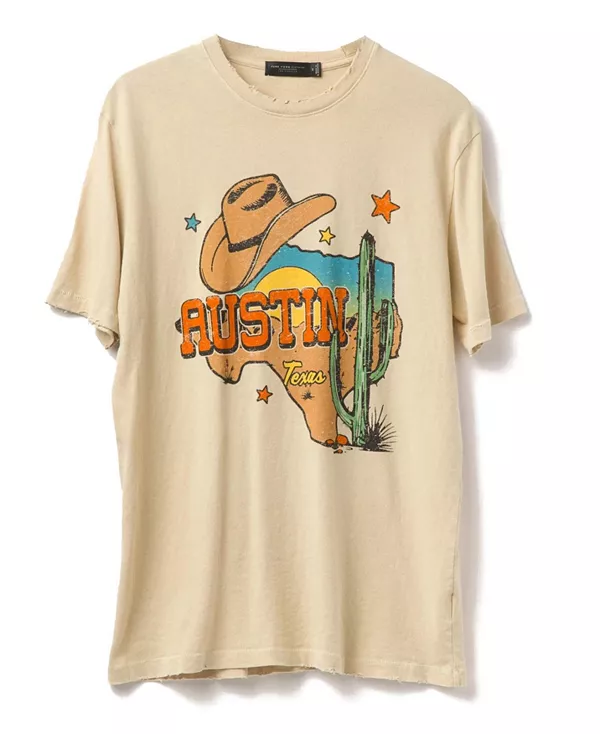 Винтажная футболка из Остина, штат Техас Junk Food Clothing, бежевый
Винтажная футболка из Остина, штат Техас Junk Food Clothing, бежевый