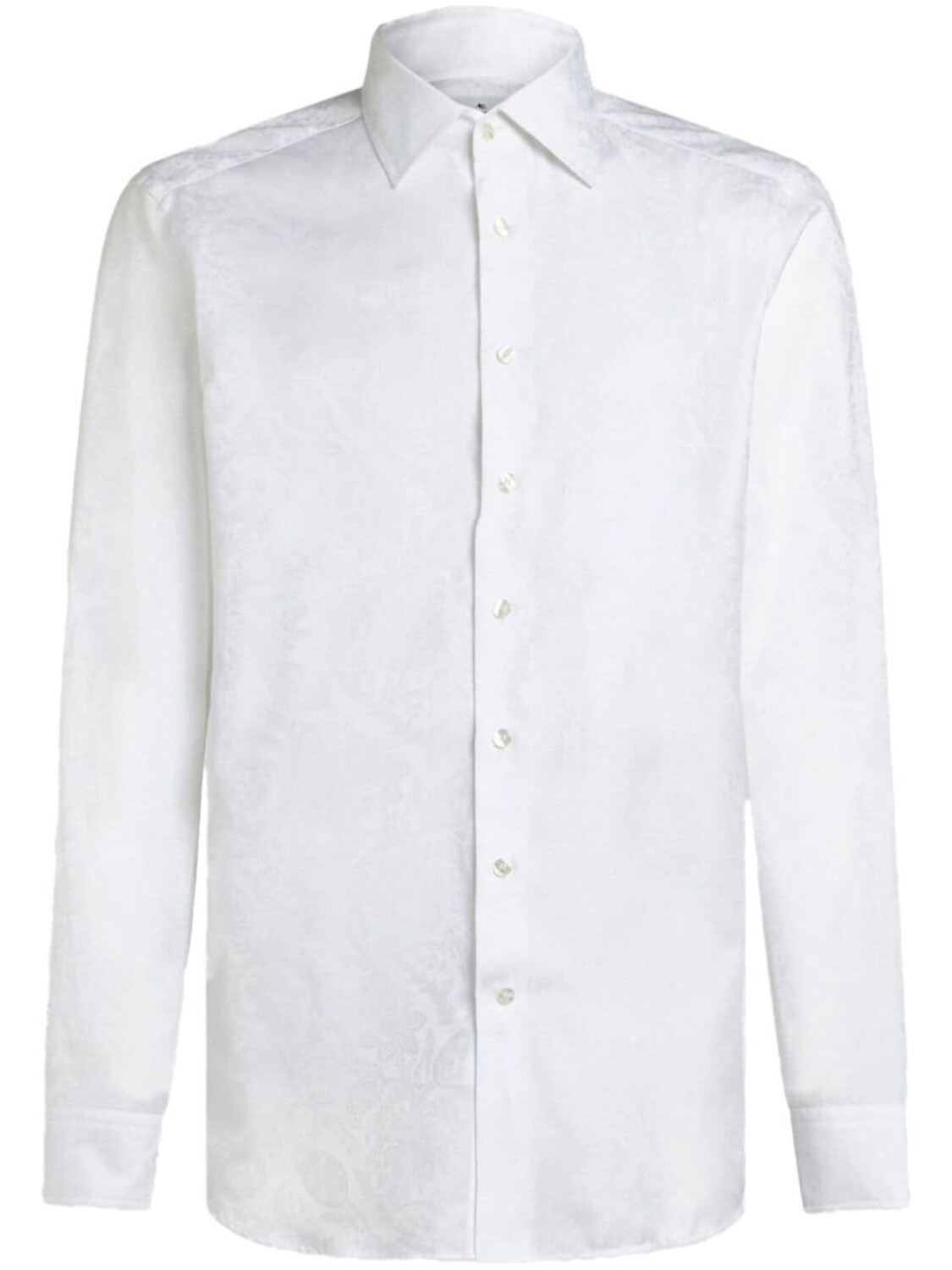 ETRO хлопковая рубашка с узором пейсли, белый 
ETRO хлопковая рубашка с узором пейсли, белый