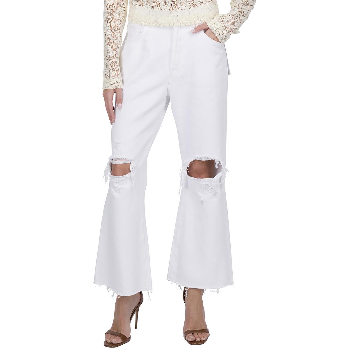 Женские рваные джинсы Easy Boy с расклешенными штанинами 7 For All Mankind, белый
Женские рваные джинсы Easy Boy с расклешенными штанинами 7 For All Mankind, белый