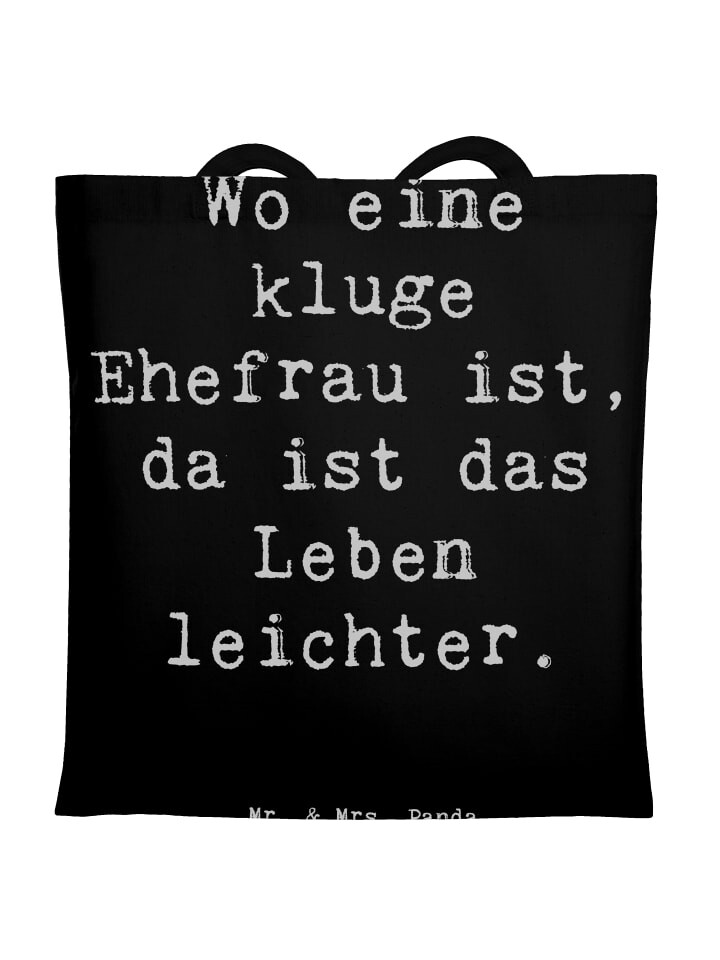 Сумка для переноски Mr & Mrs Panda Kluge Ehefrau, черный
Сумка для переноски Mr & Mrs Panda Kluge Ehefrau, черный