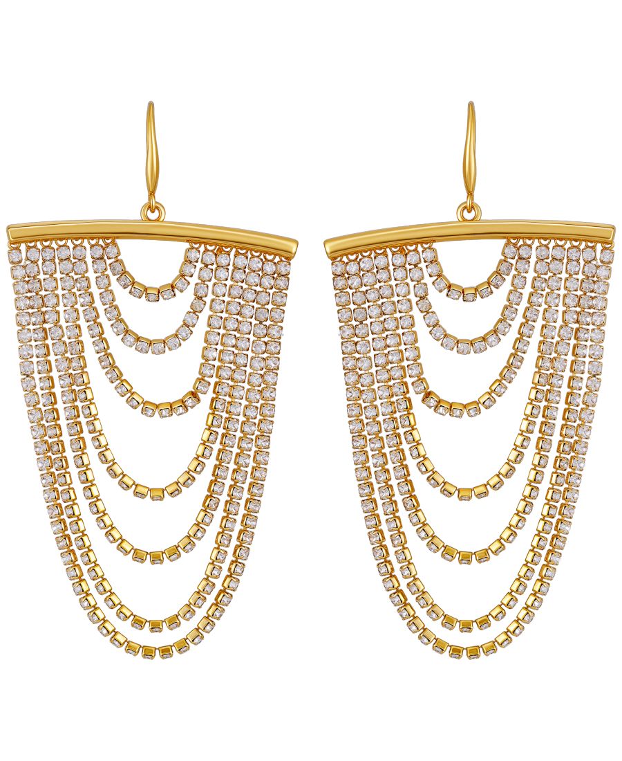Серьги-подвески с кисточками и стразами (также в серебристом цвете) GUESS, Gold
Серьги-подвески с кисточками и стразами (также в серебристом цвете) GUESS, Gold