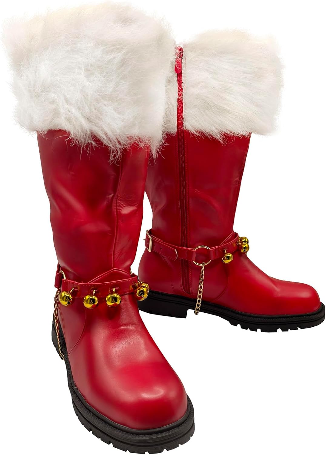 Мужские рождественские сапоги Санта-Клауса для Хэллоуина, черно-красные сапоги с широким голенищем и белым мехом Junqiako
Мужские рождественские сапоги Санта-Клауса для Хэллоуина, черно-красные сапоги с широким голенищем и белым мехом Junqiako