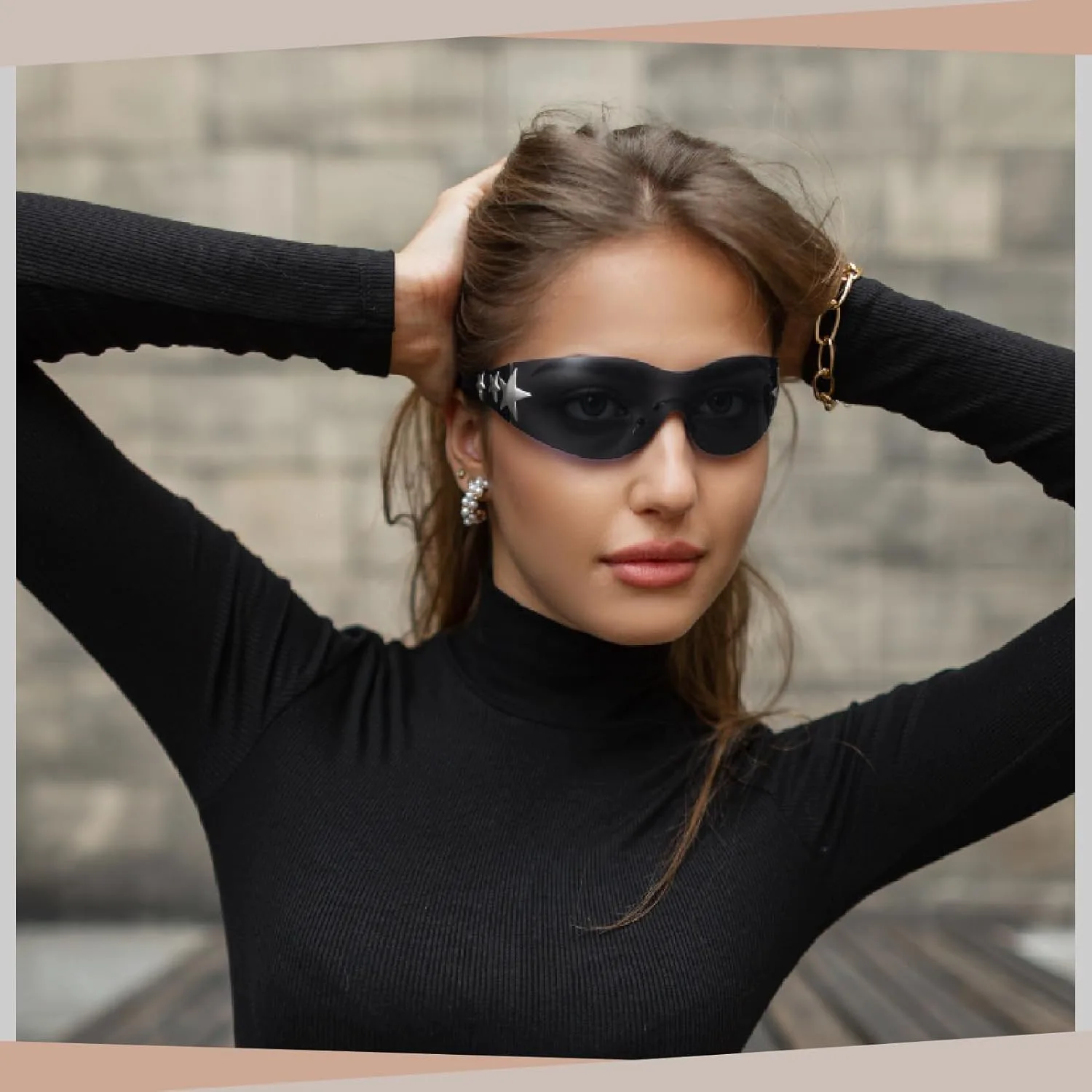 JATEBI 6 пар солнцезащитных очков Y2k для женщин и мужчин, модель Shield Wrap Around Fashion, солнцезащитные очки большого размера без оправы в стиле 2000-х, Red
JATEBI 6 пар солнцезащитных очков Y2k для женщин и мужчин, модель Shield Wrap Around Fashion, солнцезащитные очки большого размера без оправы в стиле 2000-х, Red