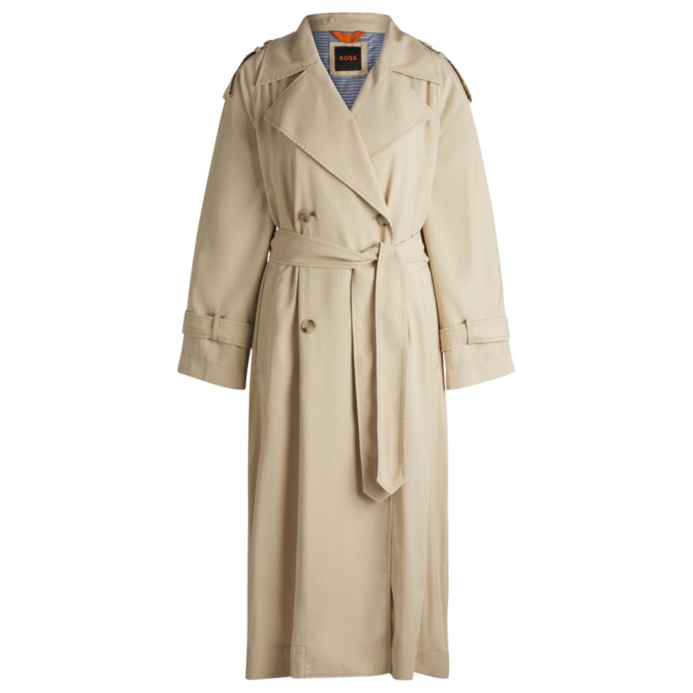 Пальто свободного покроя с поясом BOSS, светло-бежевый
Пальто свободного покроя с поясом BOSS, светло-бежевый