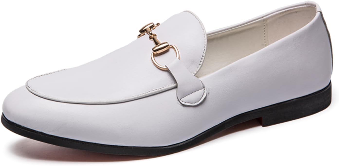Мужские стильные лоферы-слипоны, имитация кожи, лоферы с декоративными металлическими элементами, удобная повседневная обувь для ежедневного ношения и офиса Khwfjas, белый
Мужские стильные лоферы-слипоны, имитация кожи, лоферы с декоративными металлическими элементами, удобная повседневная обувь для ежедневного ношения и офиса Khwfjas, белый