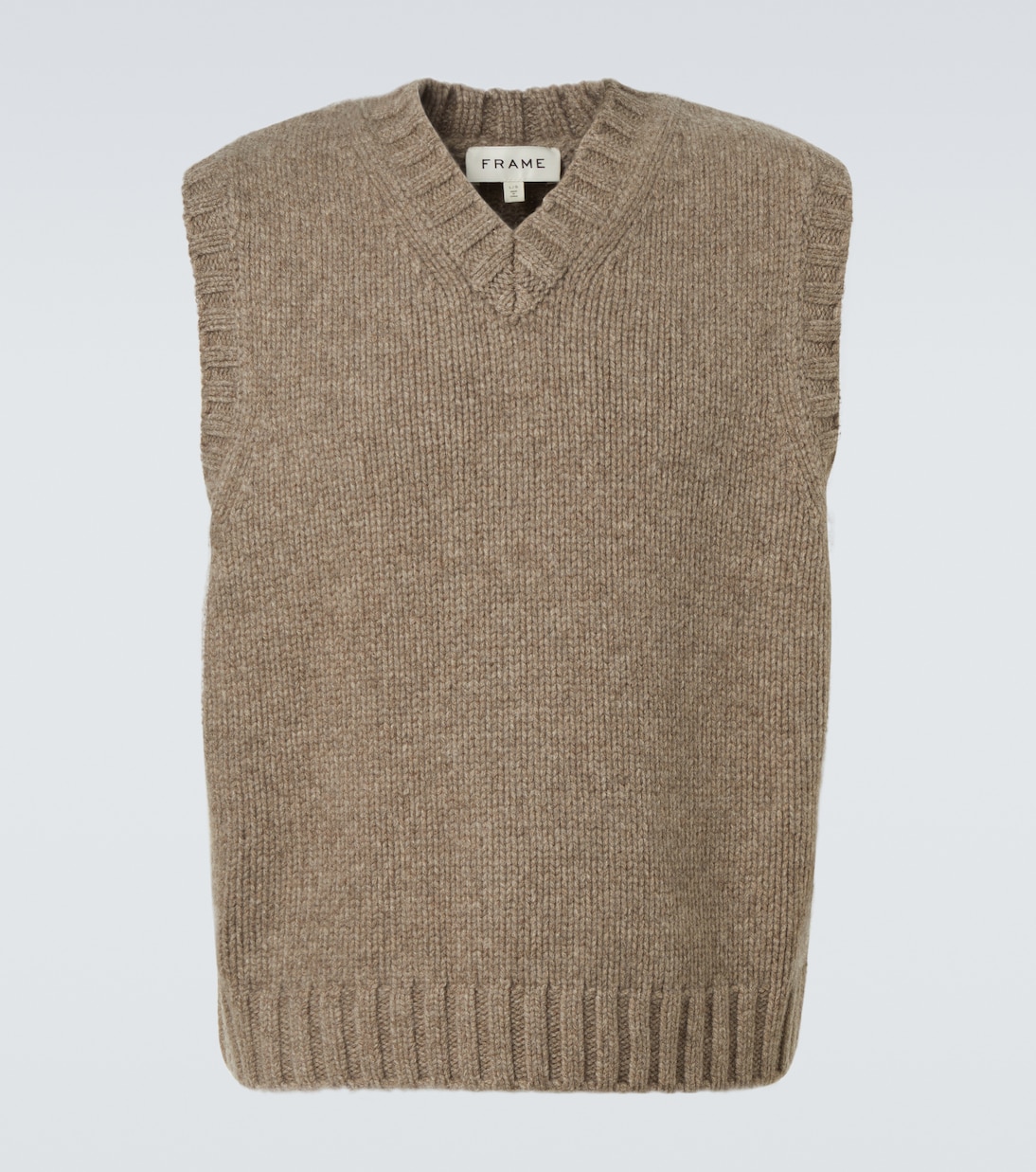 Жилет-свитер из яка и шерсти Frame, Dark Taupe
Жилет-свитер из яка и шерсти Frame, Dark Taupe