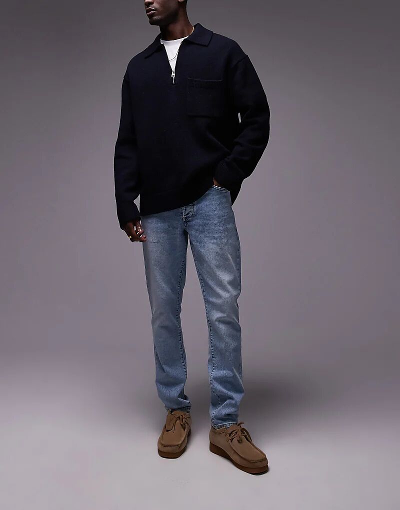 Обтягивающие джинсы-стрейч светло-голубого цвета Topman
Обтягивающие джинсы-стрейч светло-голубого цвета Topman