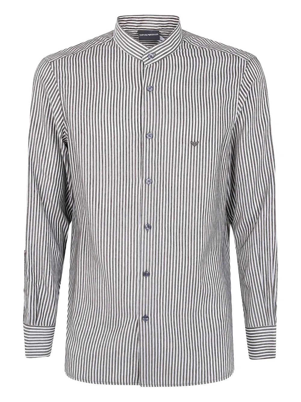 Полосатая рубашка с воротником-стойкой EMPORIO ARMANI, черный
Полосатая рубашка с воротником-стойкой EMPORIO ARMANI, черный