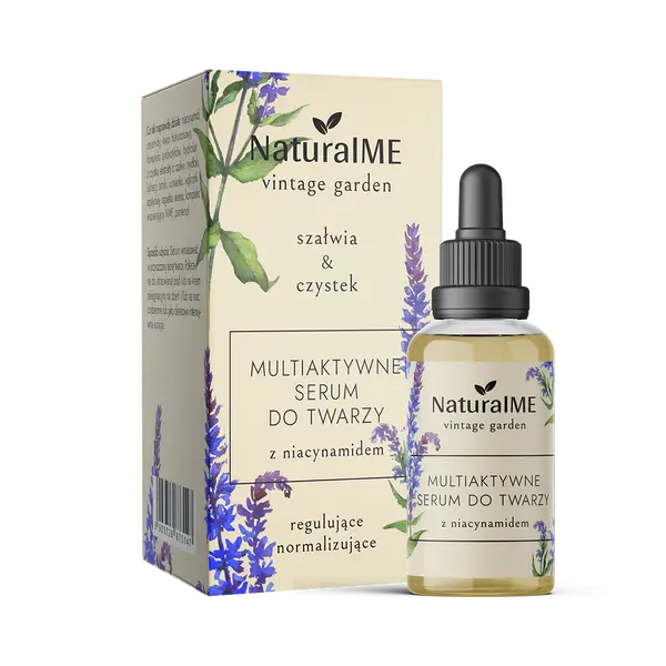 Мультиактивная сыворотка для лица регулирующая и нормализующая для дня и ночи с ниацинамидом, 30 мл Naturalme Vintage garden
Мультиактивная сыворотка для лица регулирующая и нормализующая для дня и ночи с ниацинамидом, 30 мл Naturalme Vintage garden