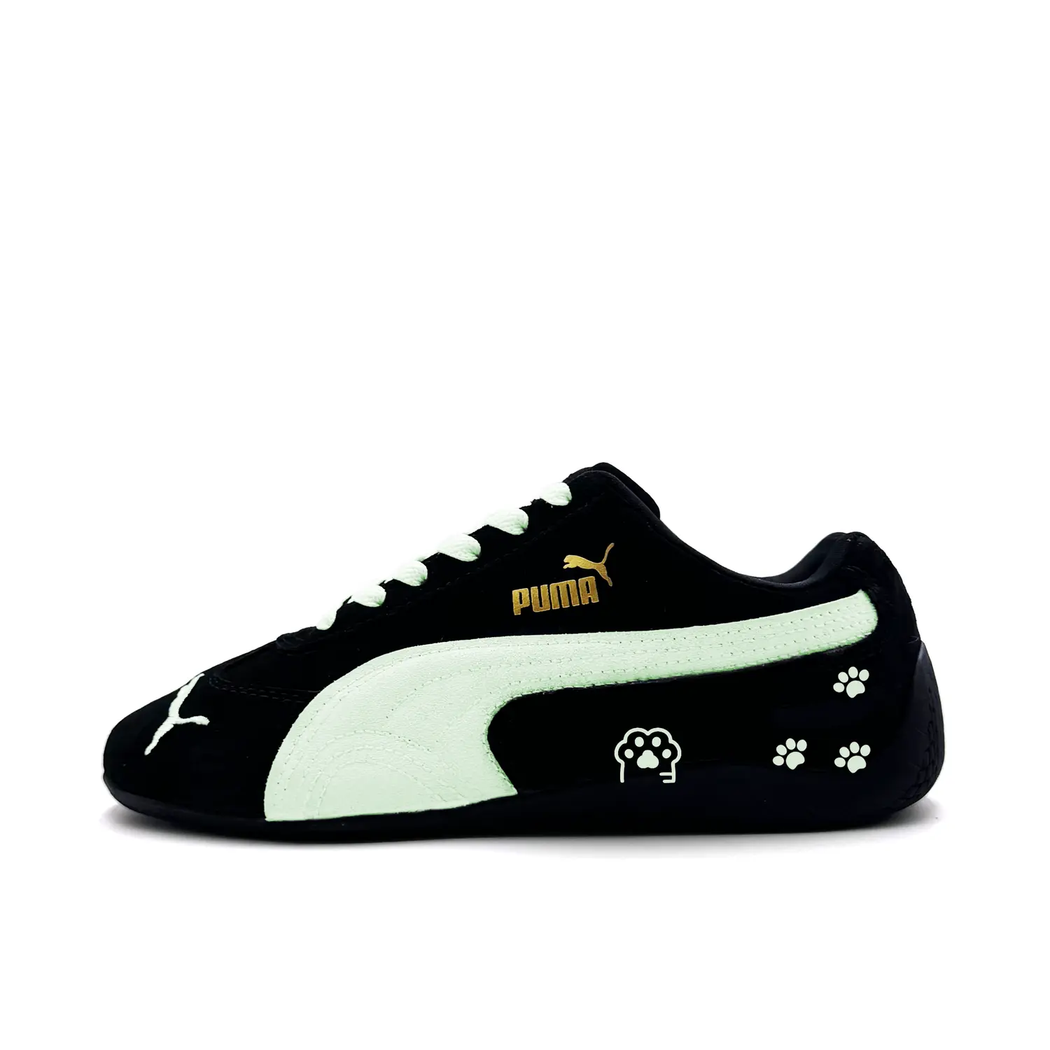 PUMA Speedcat коллекция Mint Cat Paw низкие гоночные кроссовки Unisex Black Green
PUMA Speedcat коллекция Mint Cat Paw низкие гоночные кроссовки Unisex Black Green