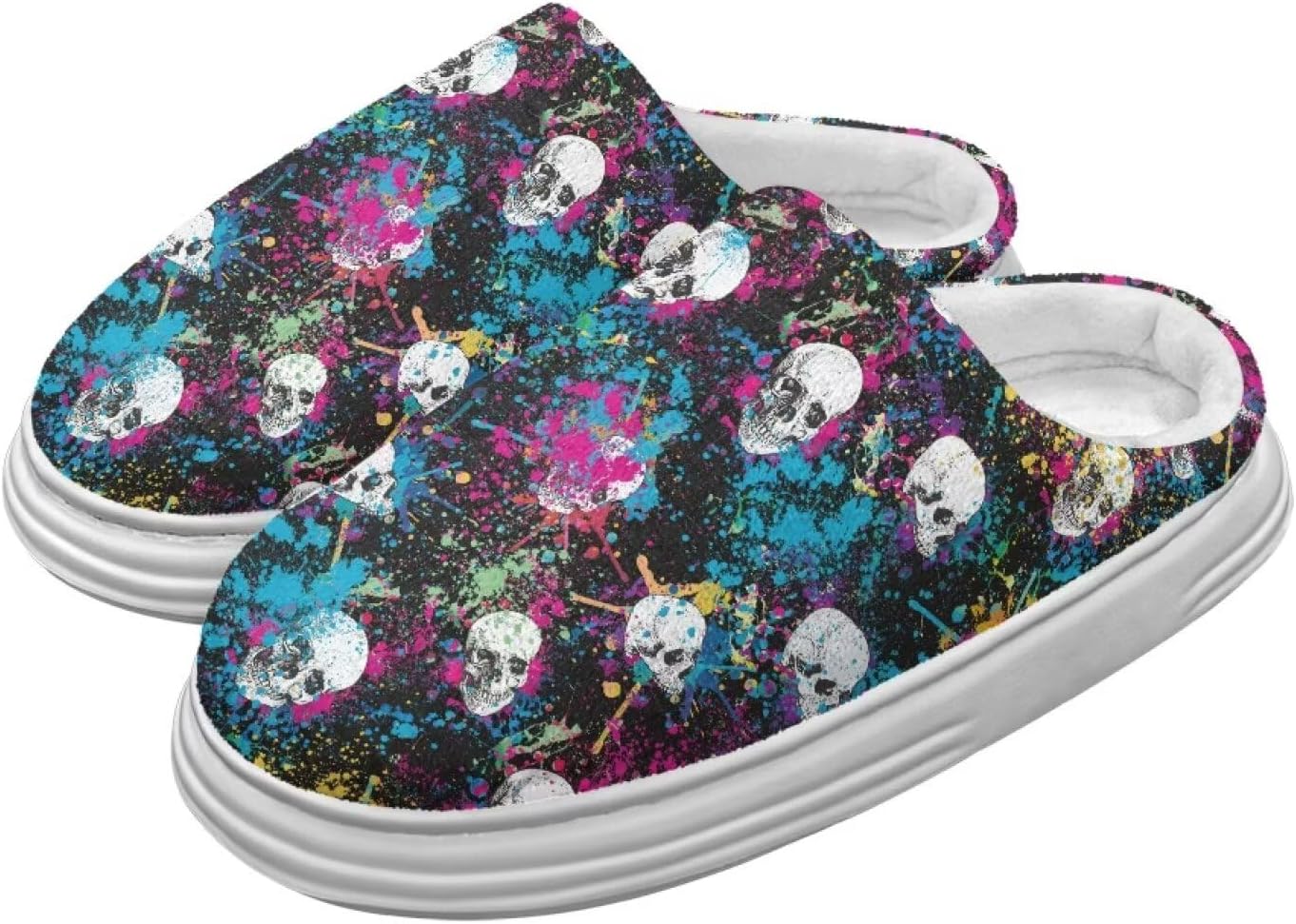 Милые пушистые домашние тапочки для женщин и мужчин, мягкие плюшевые теплые праздничные тапочки, зимние уютные тапочки для спальни, размеры США 4-10 Chririnla, Ink Splash Skull
Милые пушистые домашние тапочки для женщин и мужчин, мягкие плюшевые теплые праздничные тапочки, зимние уютные тапочки для спальни, размеры США 4-10 Chririnla, Ink Splash Skull