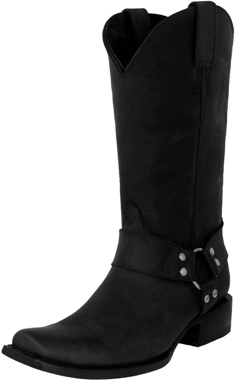 Мужские ковбойские сапоги Texas Legacy Rider черные кожаные с квадратным носком
Мужские ковбойские сапоги Texas Legacy Rider черные кожаные с квадратным носком