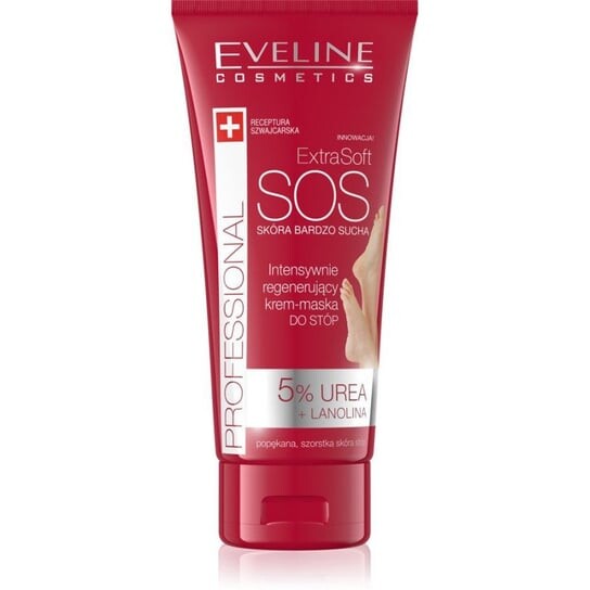 Интенсивно регенерирующая крем-маска для ног, 100 мл Eveline Cosmetics, Extra Soft, SOS 
Интенсивно регенерирующая крем-маска для ног, 100 мл Eveline Cosmetics, Extra Soft, SOS