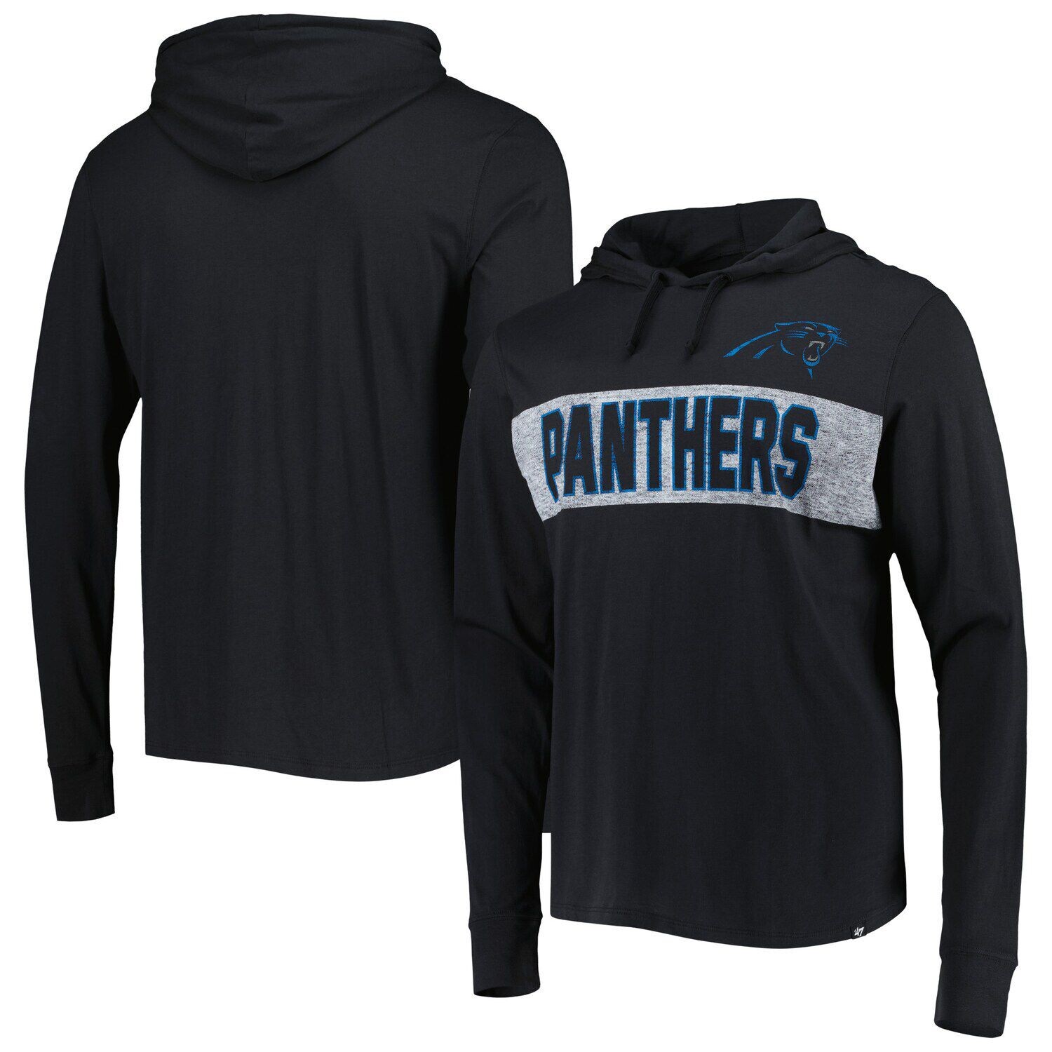 Мужская футболка '47 Black Carolina Panthers Field Franklin с длинным рукавом и капюшоном
Мужская футболка '47 Black Carolina Panthers Field Franklin с длинным рукавом и капюшоном