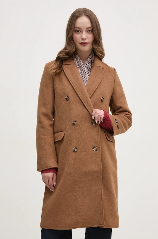 Шерстяное пальто Beth Pepe Jeans, коричневый
Шерстяное пальто Beth Pepe Jeans, коричневый