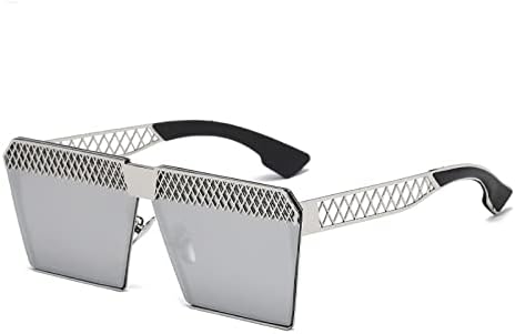 Большие солнцезащитные очки для женщин и мужчин в стиле ретро, для вождения автомобиля, защита от ультрафиолета UV400, металлические солнцезащитные очки MTZJH, Silver
Большие солнцезащитные очки для женщин и мужчин в стиле ретро, для вождения автомобиля, защита от ультрафиолета UV400, металлические солнцезащитные очки MTZJH, Silver