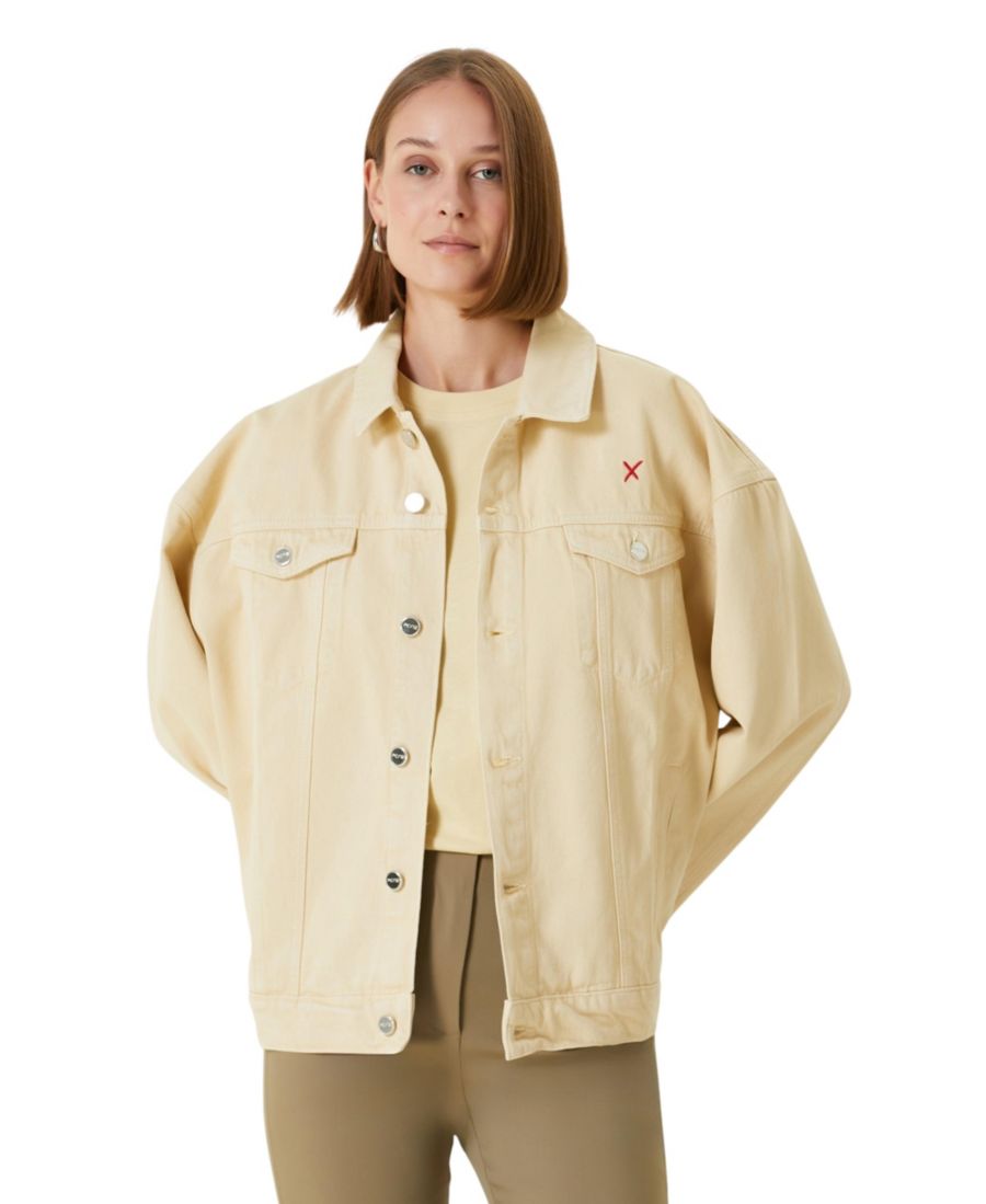 Женская джинсовая куртка с логотипом PCFG, Khaki
Женская джинсовая куртка с логотипом PCFG, Khaki