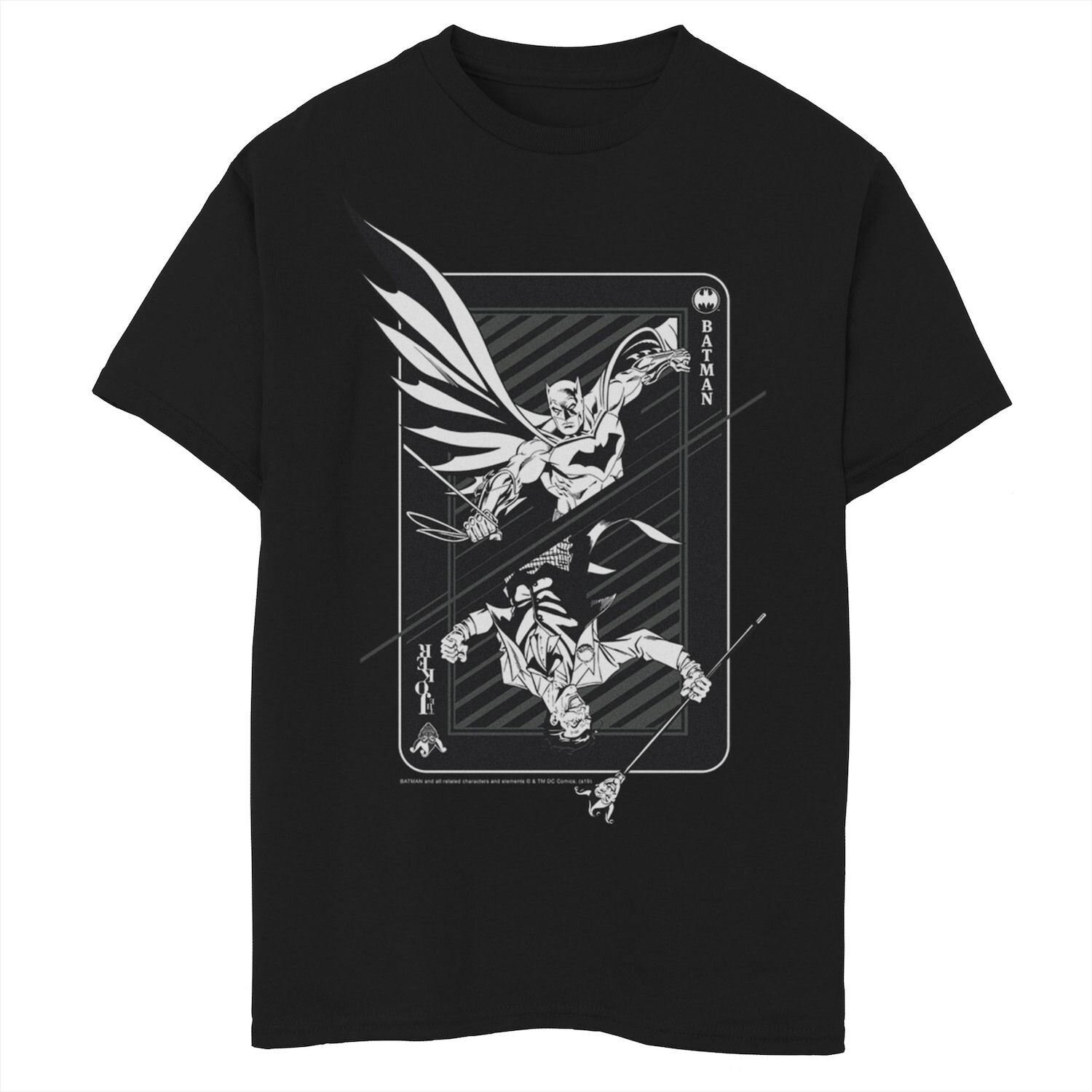 Футболка с плакатом и изображением карты DC Comics для мальчиков 8–20 лет с изображением Бэтмена и Джокера Licensed Character 
Футболка с плакатом и изображением карты DC Comics для мальчиков 8–20 лет с изображением Бэтмена и Джокера Licensed Character