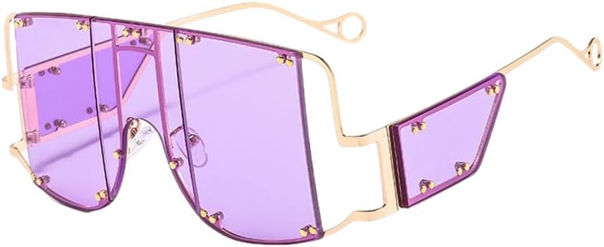 Очки с металлическими заклепками, большие зеркальные солнцезащитные очки для мужчин и женщин, модные, уникальные, женские, с защитой от УФ-излучения UV400 HVTVTLA, Jhc5 Purple
Очки с металлическими заклепками, большие зеркальные солнцезащитные очки для мужчин и женщин, модные, уникальные, женские, с защитой от УФ-излучения UV400 HVTVTLA, Jhc5 Purple