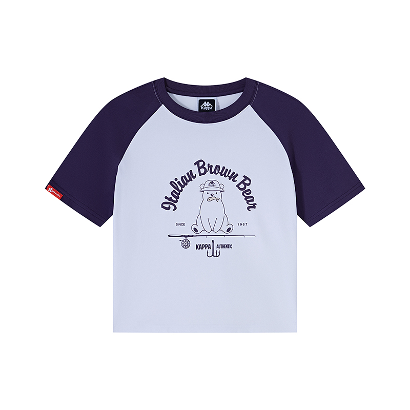 Женская летняя футболка Kappa, фиолетовая-4609 
Женская летняя футболка Kappa, фиолетовая-4609