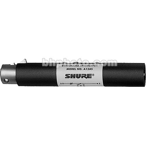 Shure A15AS In-Line Switchable Attenuator/Pad XLR Barrel A15AS
Shure A15AS In-Line Switchable Attenuator/Pad XLR Barrel A15AS