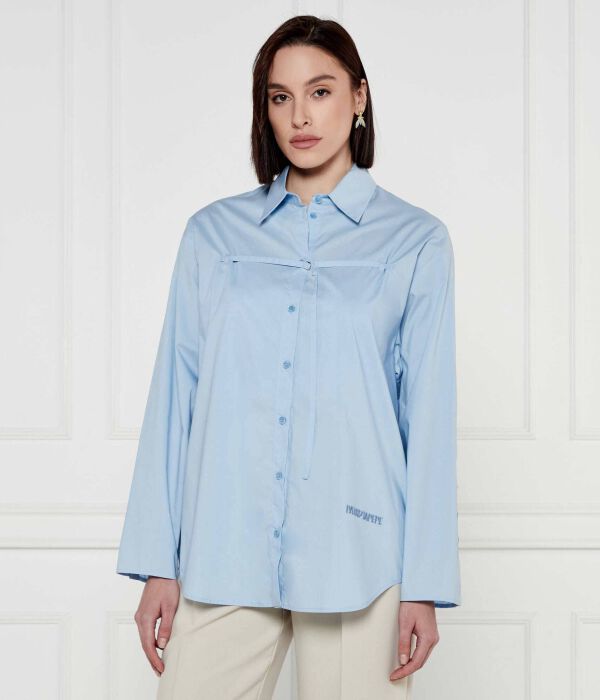 Рубашка женская Patrizia Pepe свободного кроя из вискозы, голубой
Рубашка женская Patrizia Pepe свободного кроя из вискозы, голубой