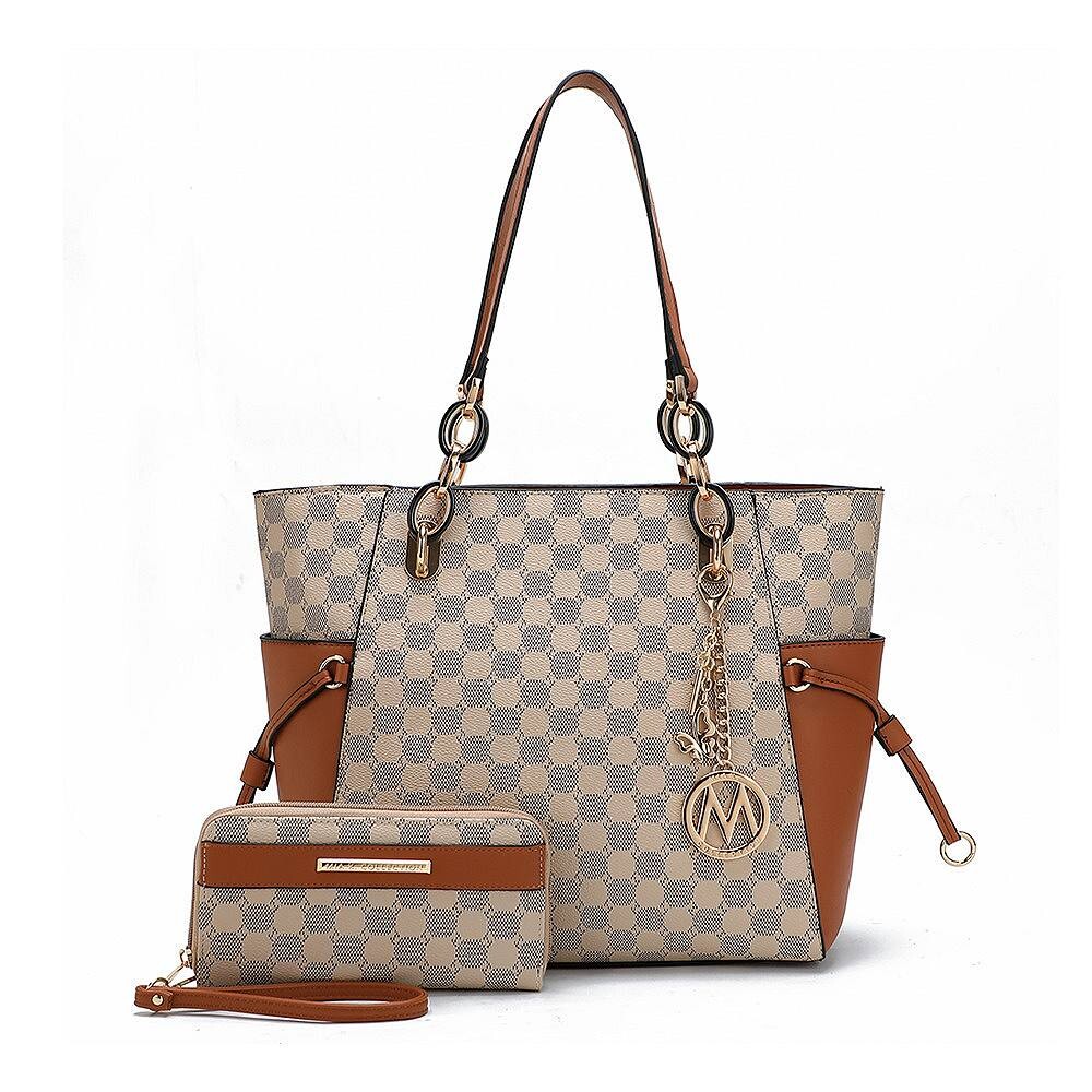 Сумка-тоут с круглым принтом MKF Collection XeniaСумочка с кошельком от Mia K — 2 шт., цвет Cognac Brown
Сумка-тоут с круглым принтом MKF Collection XeniaСумочка с кошельком от Mia K — 2 шт., цвет Cognac Brown