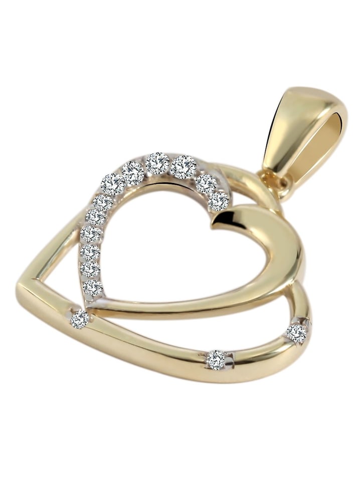 Adeliás Женский кулон - Сердце. Кулон в форме сердца из золота 375 пробы с кубическим цирконием в золоте
Adeliás Женский кулон - Сердце. Кулон в форме сердца из золота 375 пробы с кубическим цирконием в золоте