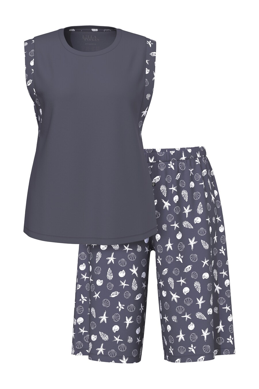 Короткий пижамный комплект Ulla Popken, темно-серый
Короткий пижамный комплект Ulla Popken, темно-серый