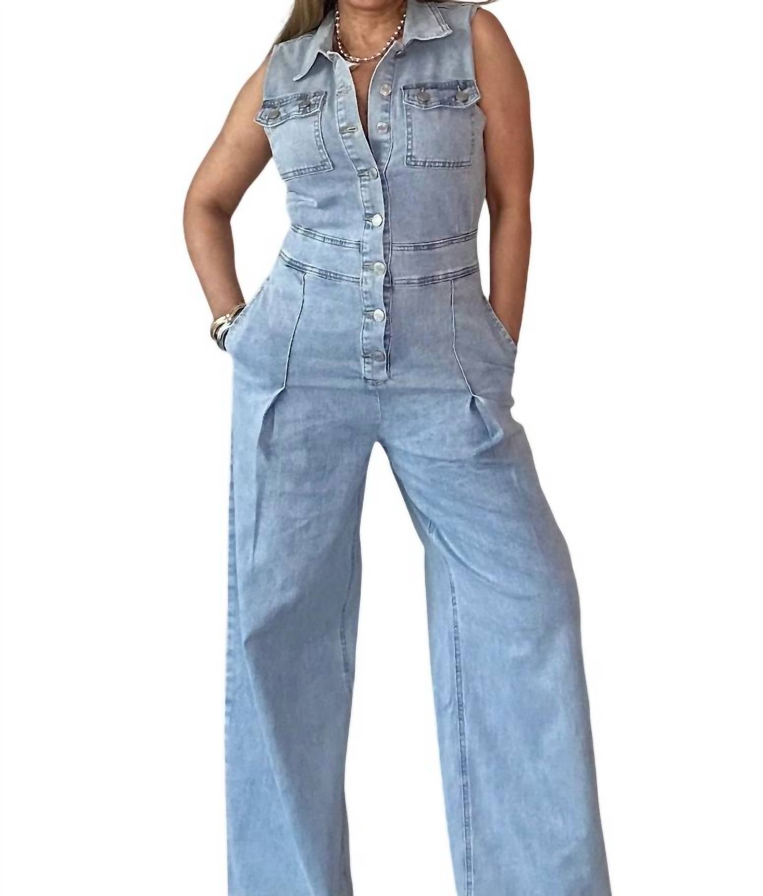 Комбинезон Denim Chic средней стирки Lizette Collection, Medium Wash
Комбинезон Denim Chic средней стирки Lizette Collection, Medium Wash