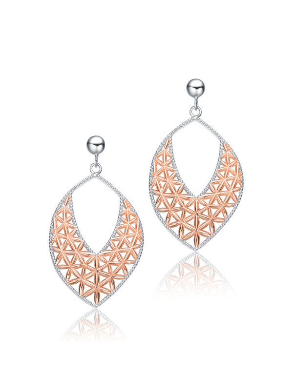 Двухцветные серьги-капли из стерлингового серебра Genevive, розовый
Двухцветные серьги-капли из стерлингового серебра Genevive, розовый