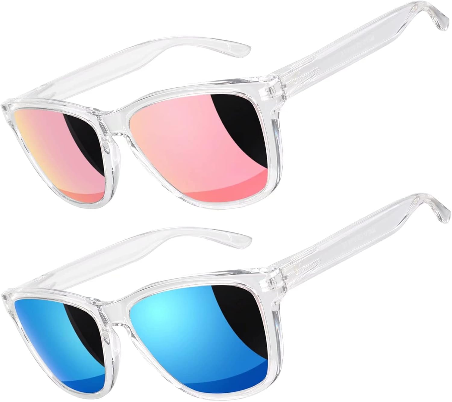 Поляризованные солнцезащитные очки LINVO для мужчин и женщин, сверхлегкие, из материала TR90, для вождения, рыбалки, гольфа, с защитой от ультрафиолета UV400, B Clear Frame | Pink Mirrored Lens + Clear Frame | Blue Mirrored Lens
Поляризованные солнцезащитные очки LINVO для мужчин и женщин, сверхлегкие, из материала TR90, для вождения, рыбалки, гольфа, с защитой от ультрафиолета UV400, B Clear Frame | Pink Mirrored Lens + Clear Frame | Blue Mirrored Lens