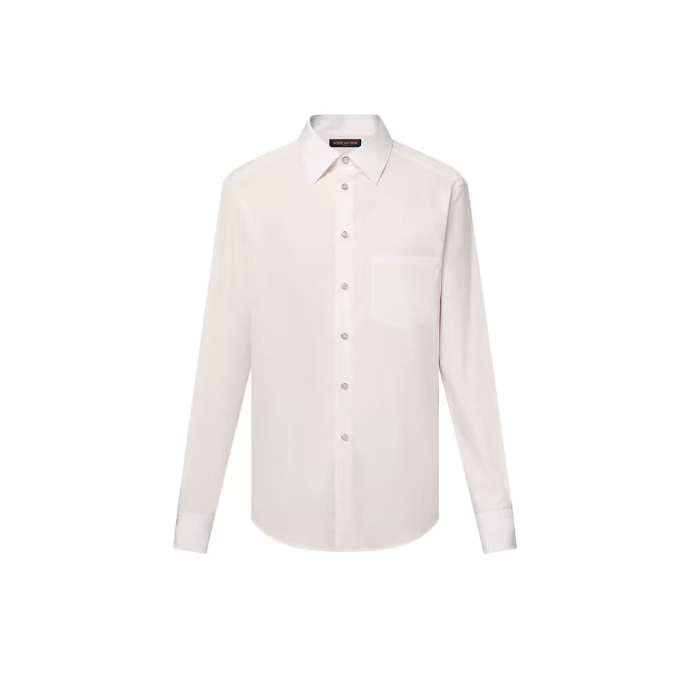 Вышитая классическая рубашка Louis Vuitton, белый
Вышитая классическая рубашка Louis Vuitton, белый