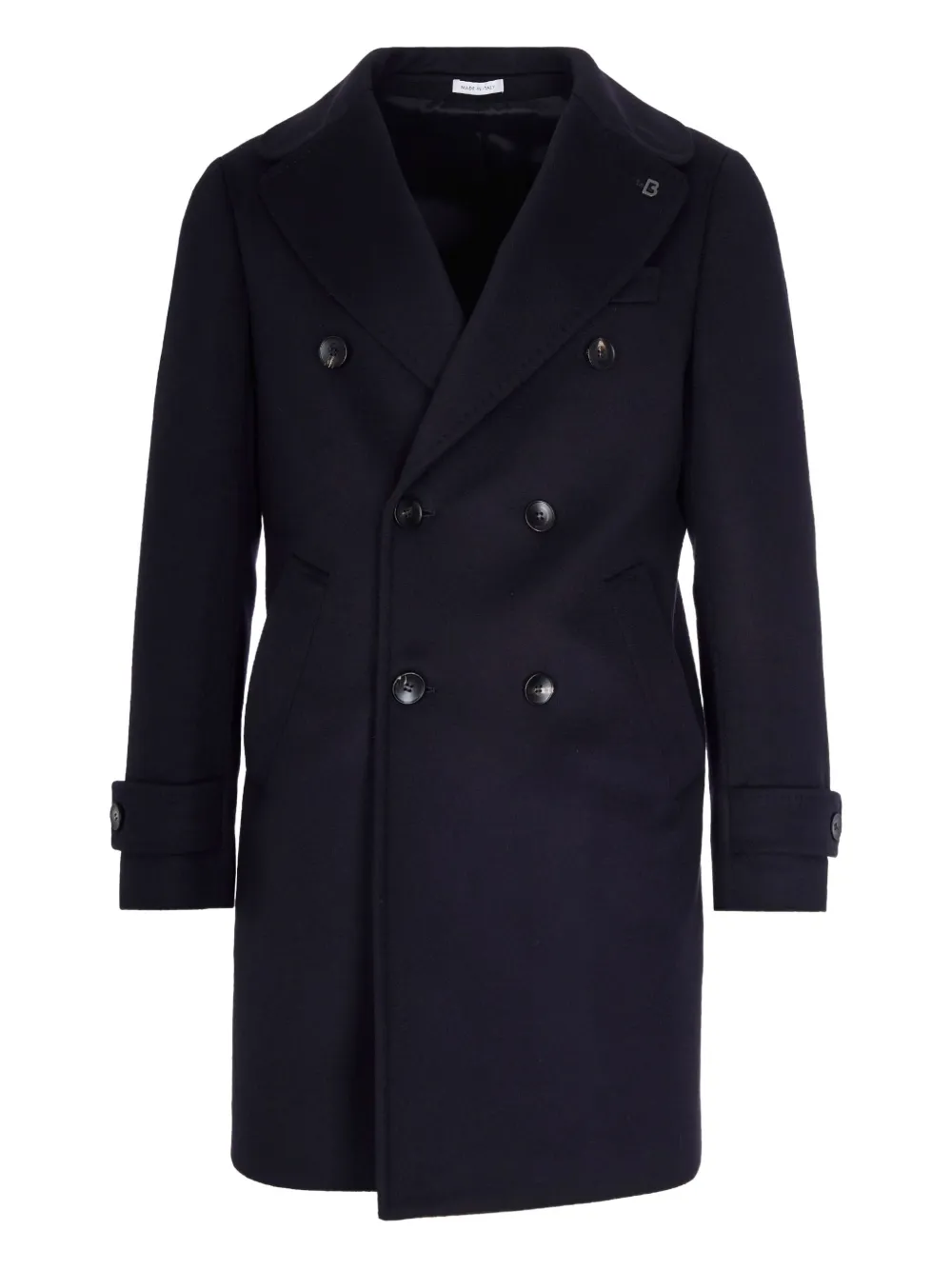 Двубортное шерстяное пальто Breras Milano, синий
Двубортное шерстяное пальто Breras Milano, синий