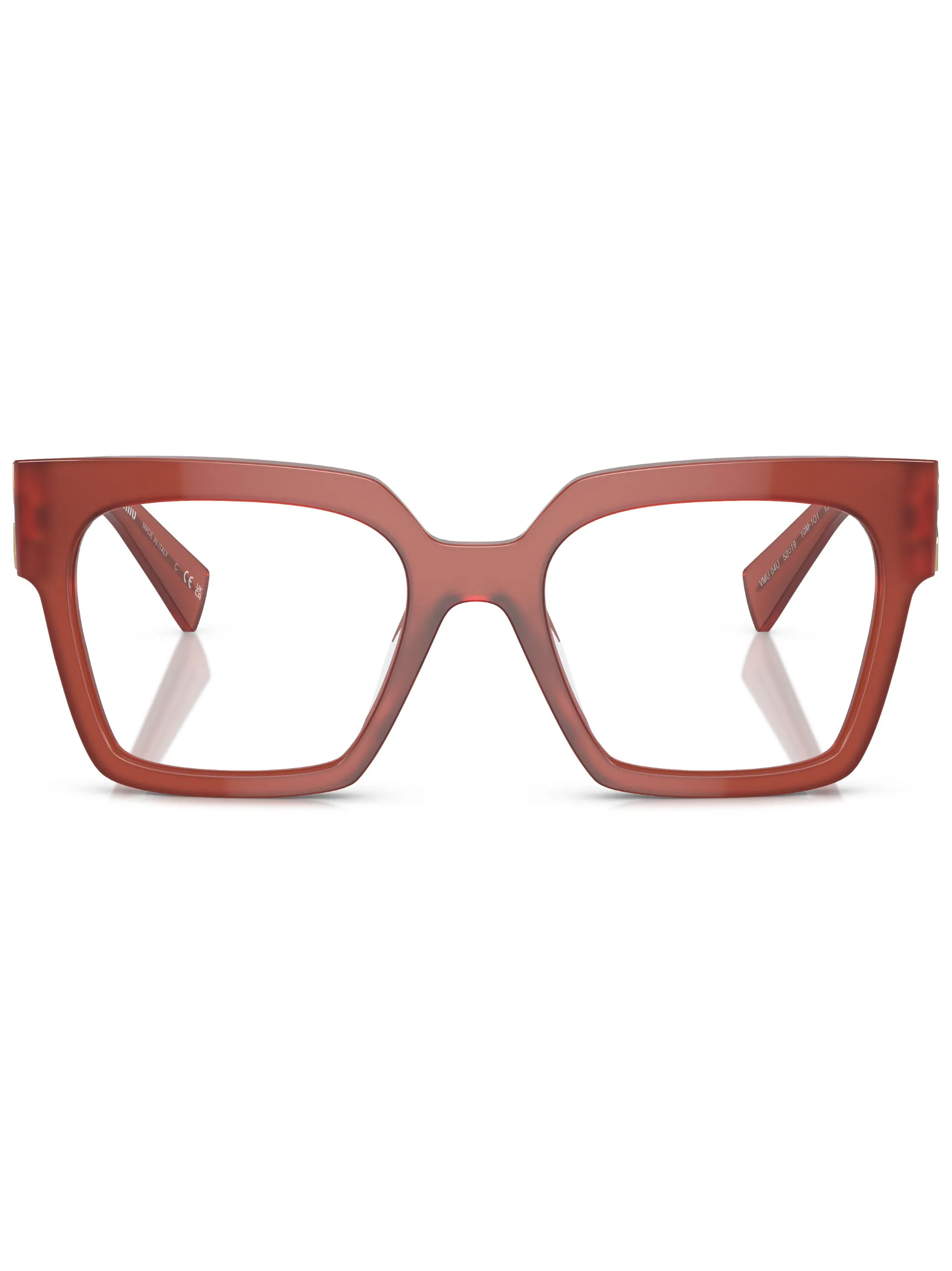 Очки в квадратной оправе с логотипом Miu Miu Eyewear, коричневый
Очки в квадратной оправе с логотипом Miu Miu Eyewear, коричневый