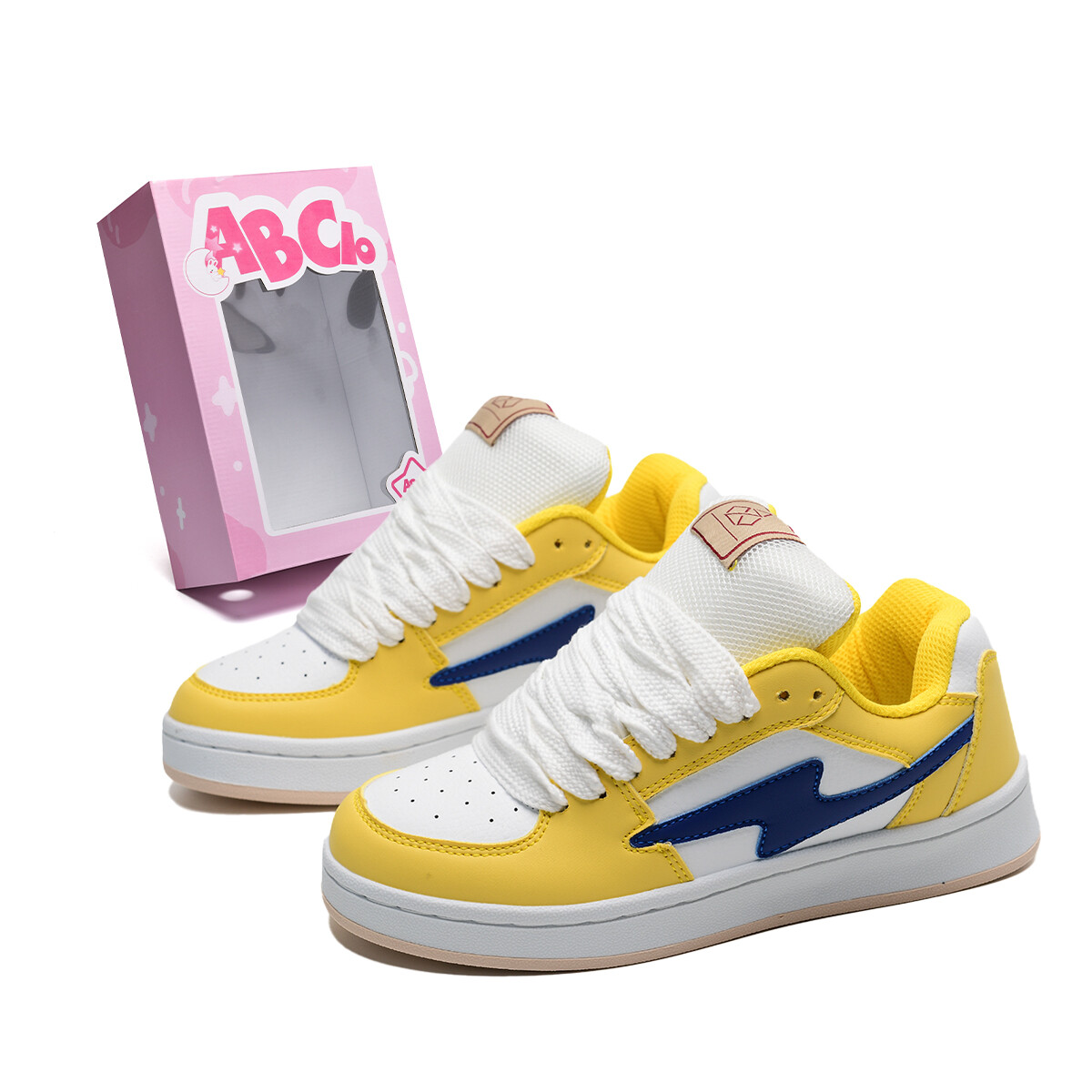 Кеды, обувь для скейтборда унисекс с низким верхом Abcio, белый/желтый/синий
Кеды, обувь для скейтборда унисекс с низким верхом Abcio, белый/желтый/синий