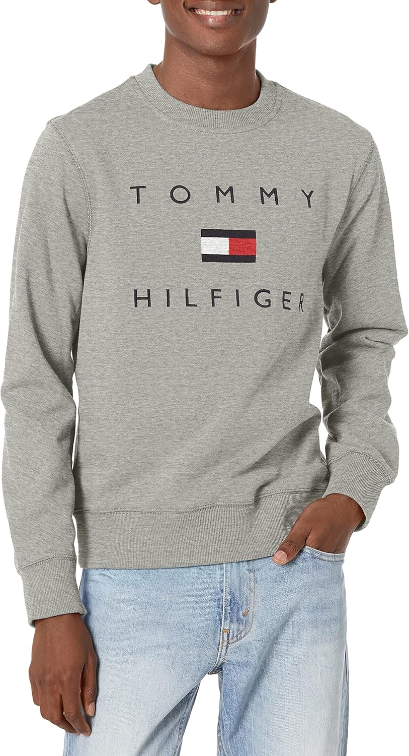 Мужская флисовая толстовка с длинным рукавом и круглым вырезом Tommy Hilfiger, Grey Heather
Мужская флисовая толстовка с длинным рукавом и круглым вырезом Tommy Hilfiger, Grey Heather