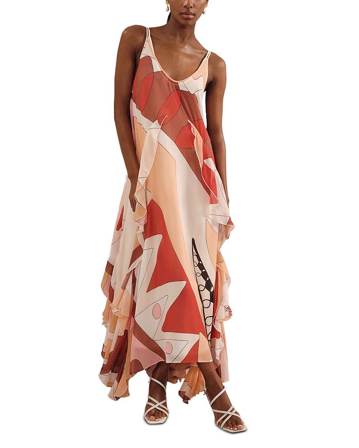 Платье с принтом и рюшами Sasha REISS, мультиколор
Платье с принтом и рюшами Sasha REISS, мультиколор