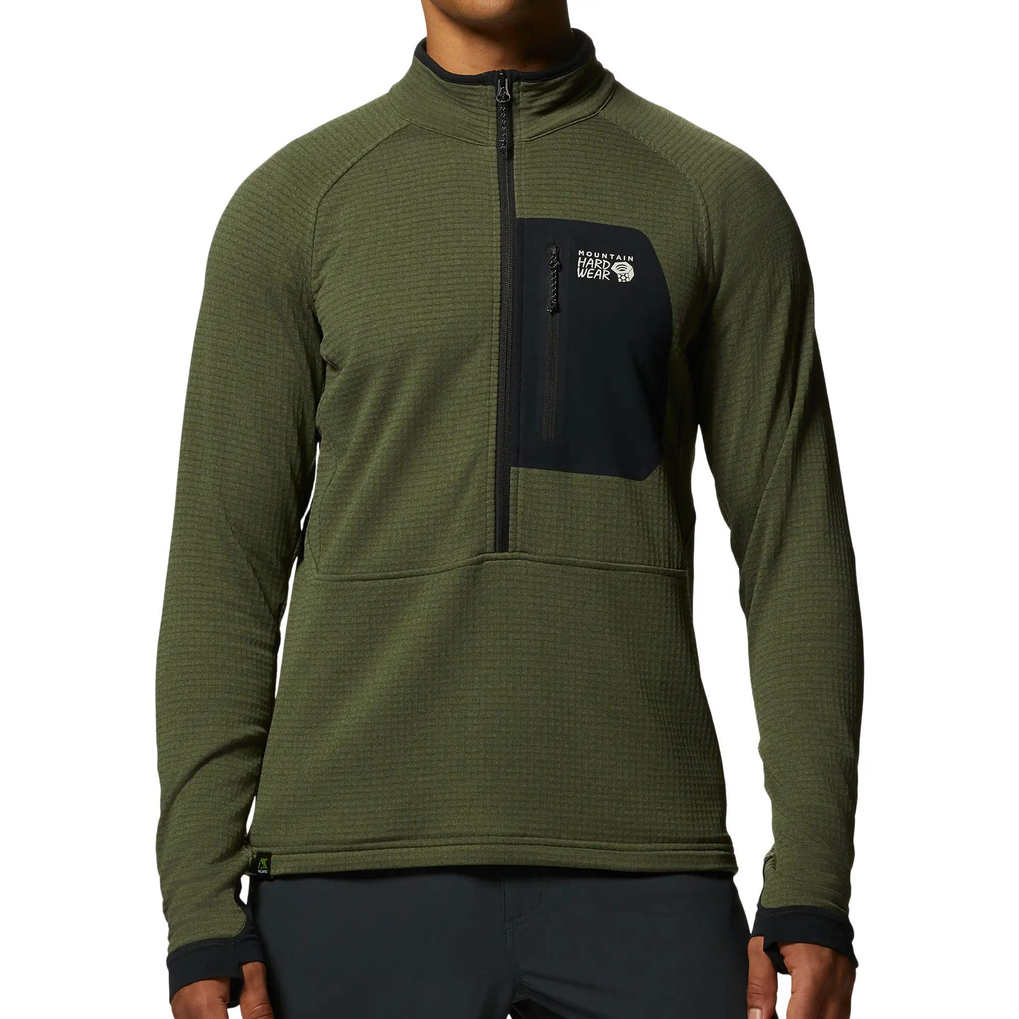 Мужская куртка Polartec Power Grid с половинной молнией Mountain Hardwear, Surplus Green Heather
Мужская куртка Polartec Power Grid с половинной молнией Mountain Hardwear, Surplus Green Heather