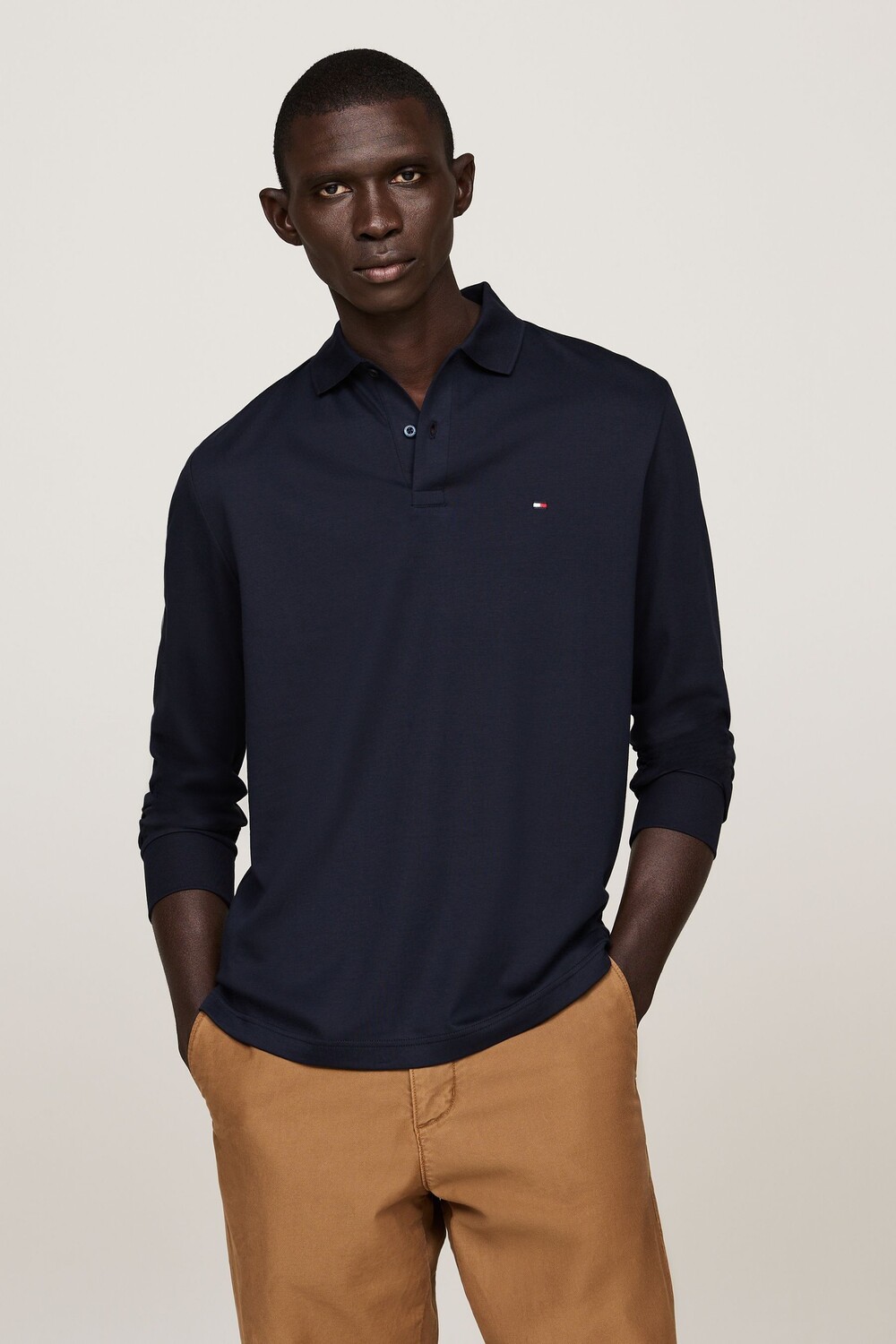 Рубашка поло из жидкого хлопка, прямого кроя, с длинными рукавами Tommy Hilfiger, синий
Рубашка поло из жидкого хлопка, прямого кроя, с длинными рукавами Tommy Hilfiger, синий