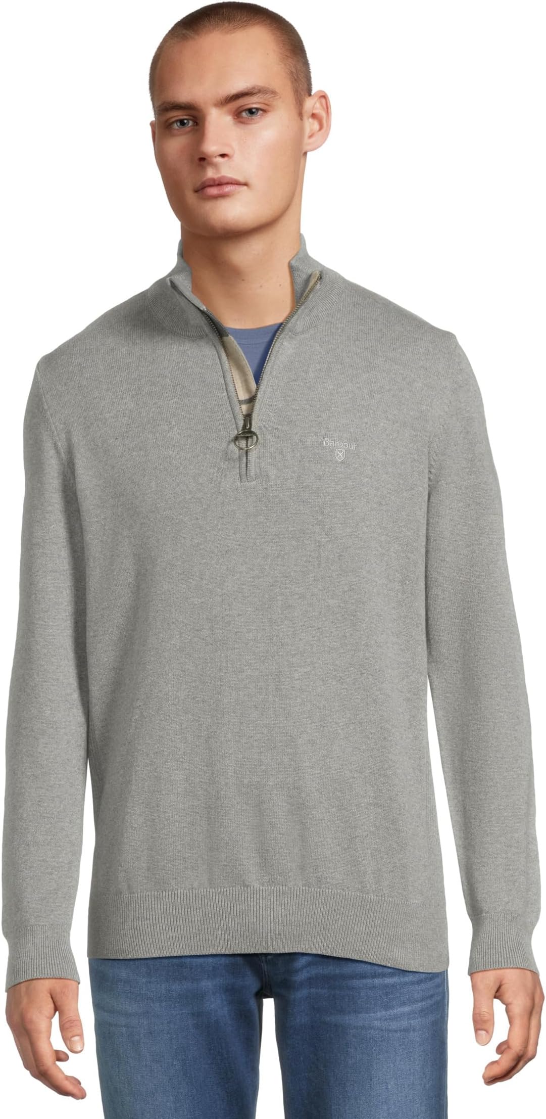 Свитер Barbour Men's Cotton Half Zip Knitted Jumper, Grey Marl
Свитер Barbour Men's Cotton Half Zip Knitted Jumper, Grey Marl