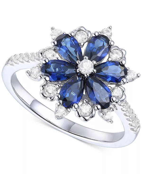 Кольцо в форме цветка с выращенным в лаборатории изумрудом (7/8 карата, tw) и выращенным в лаборатории белым сапфиром (1/8 карата, tw) из стерлингового серебра с покрытием из 14-каратного золота (также с другими драгоценными камнями) Macy'S, sap..., Белый
Кольцо в форме цветка с выращенным в лаборатории изумрудом (7/8 карата, tw) и выращенным в лаборатории белым сапфиром (1/8 карата, tw) из стерлингового серебра с покрытием из 14-каратного золота (также с другими драгоценными камнями) Macy'S, sap..., Белый