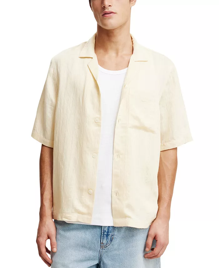 Мужская рубашка Box Fit с коротким рукавом COTTON ON, желтый
Мужская рубашка Box Fit с коротким рукавом COTTON ON, желтый